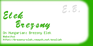 elek brezsny business card